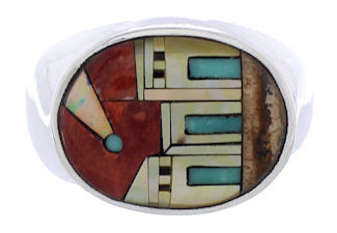 Native American Design Multicolor Jewelry Ring Size 11-1/2 PX42335